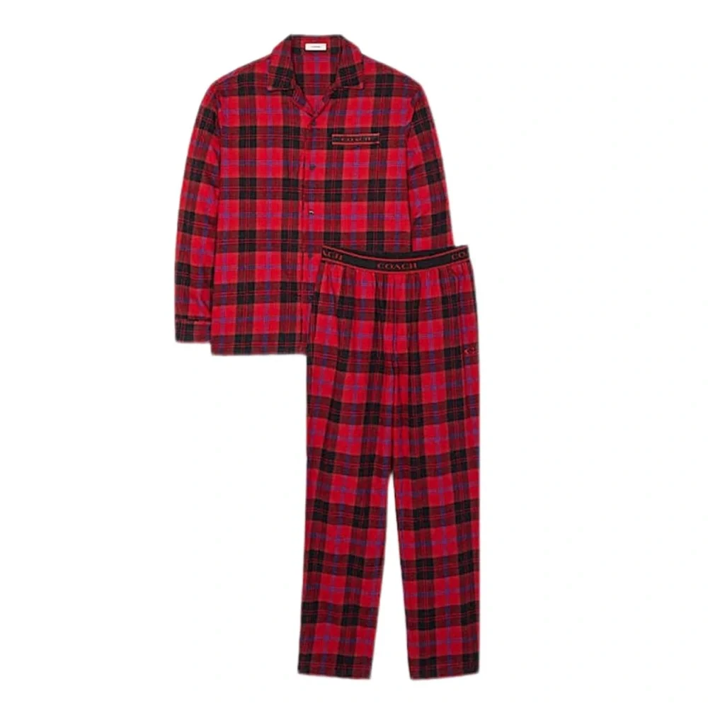 Coach x Saks Fifth Avenue • Red Bleeker Plaid Flannel Pajama Set